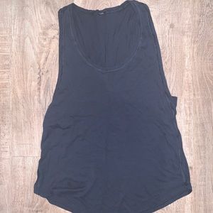 Black cotton Lululemon tank